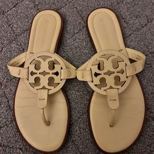 Tory Burch sandals, size 7.5, Color: butter yellow